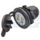 שקע USB כפול לרכבים 12-24V DC